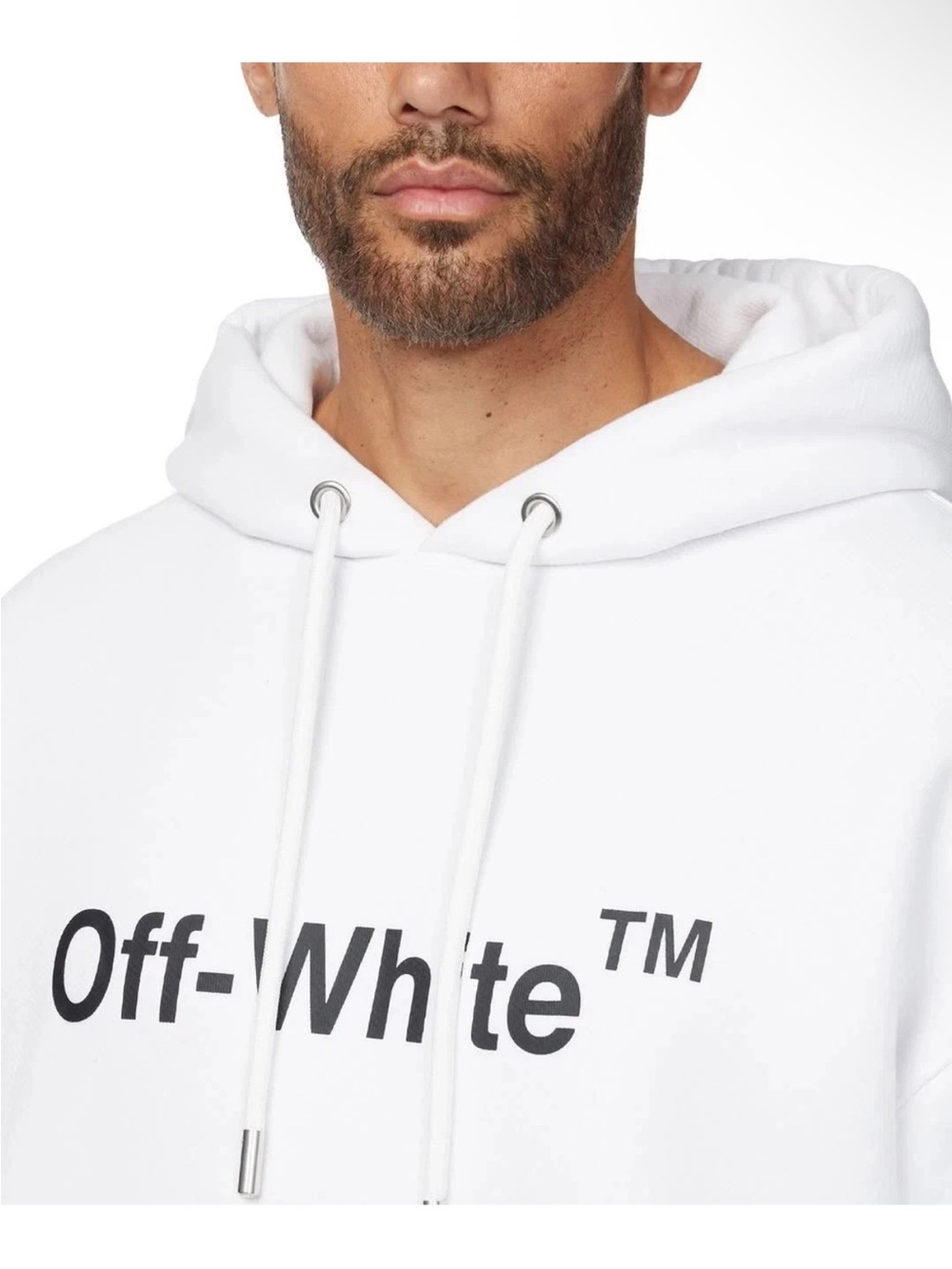 Off-White Costco Exclusive Men's Pullover Hoodie White Brand New - Picture 3 of 5